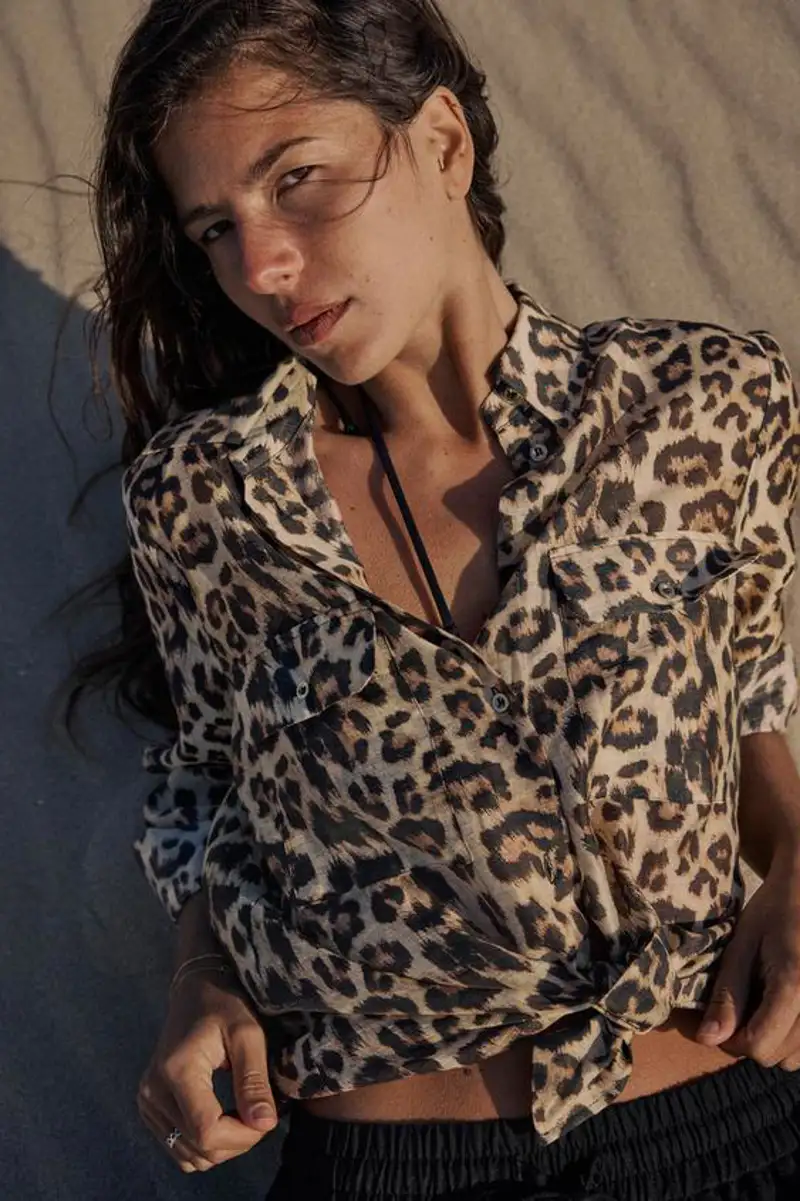 Camisa de leopardo Zara 