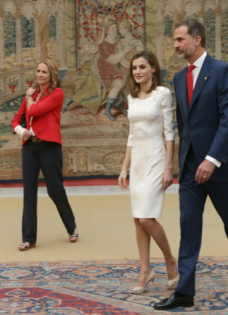 Elena, Letizia y Felipe