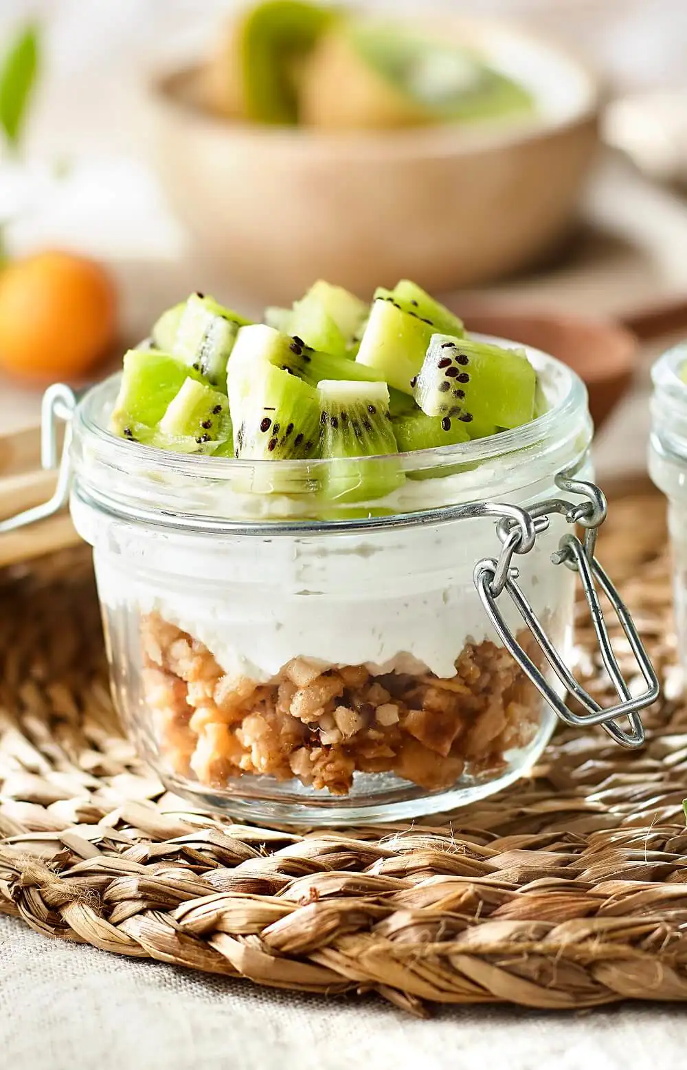 recetas con leche de coco vasitos de crema de coco y kiwi