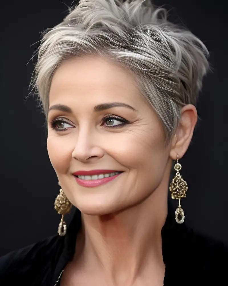 cortes de pelo corto para mujer 2024 Pixie desenfadado