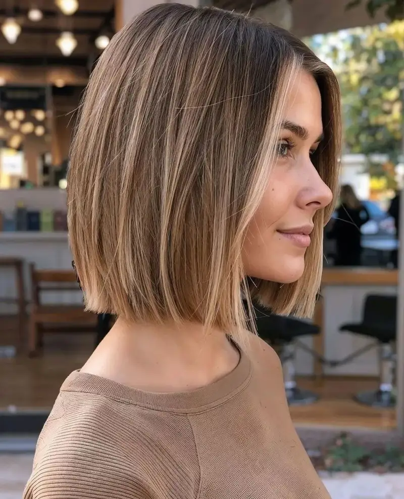 cortes de pelo corto para mujer 2024 Sleek bob