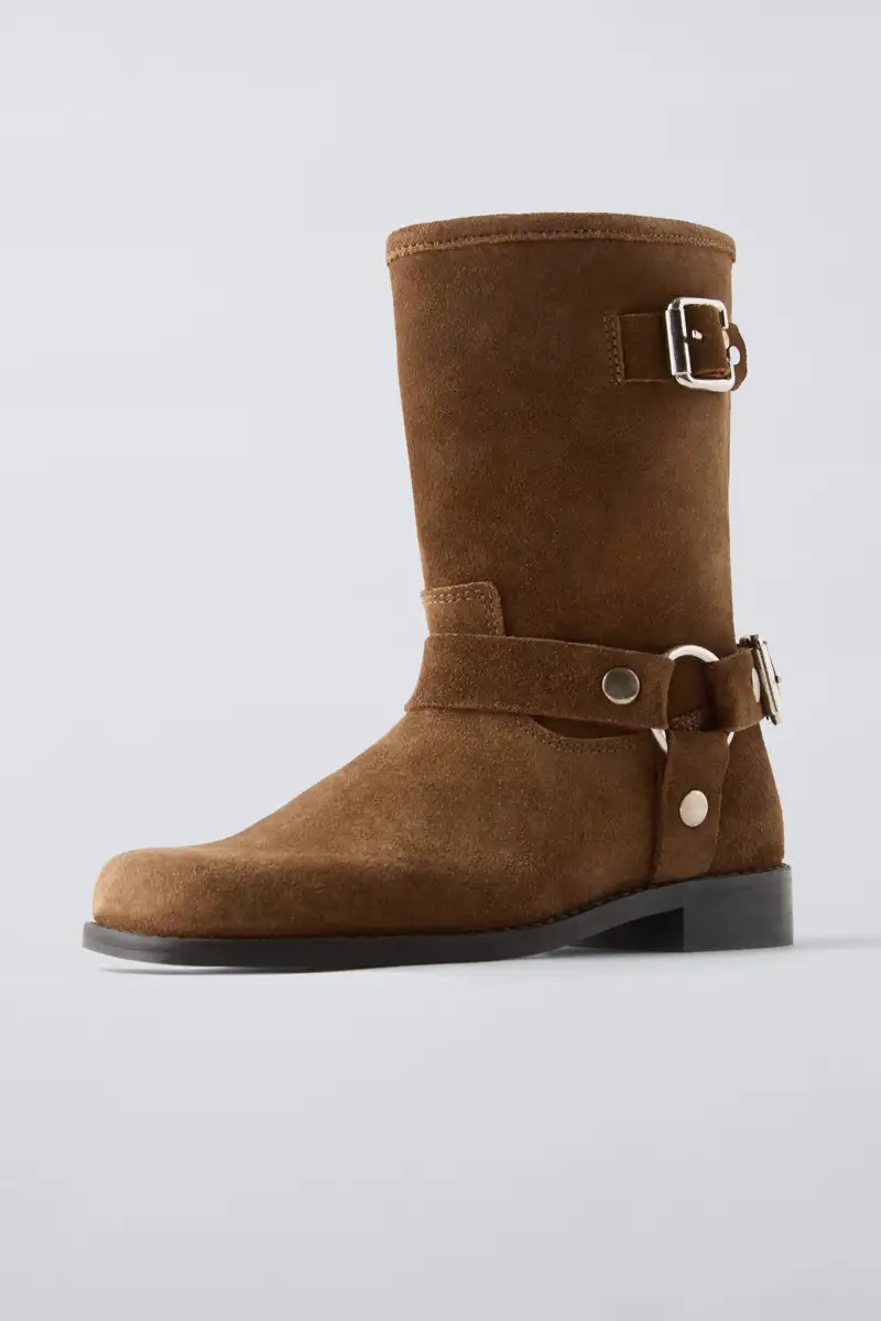 Botas biker marrones zara kids