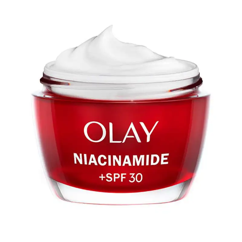 cremas y serums que usar a los 50 Niacinamide + Spf 30 Olay