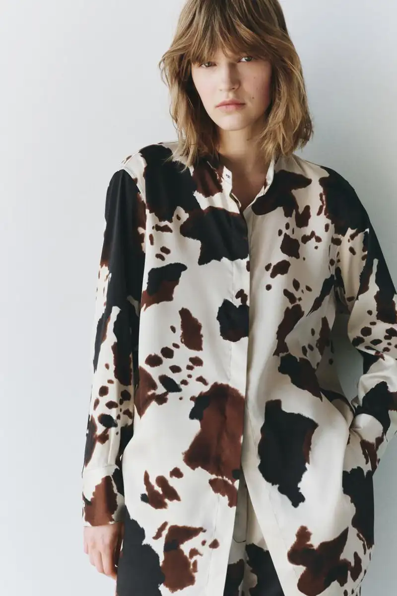 camisa cow print