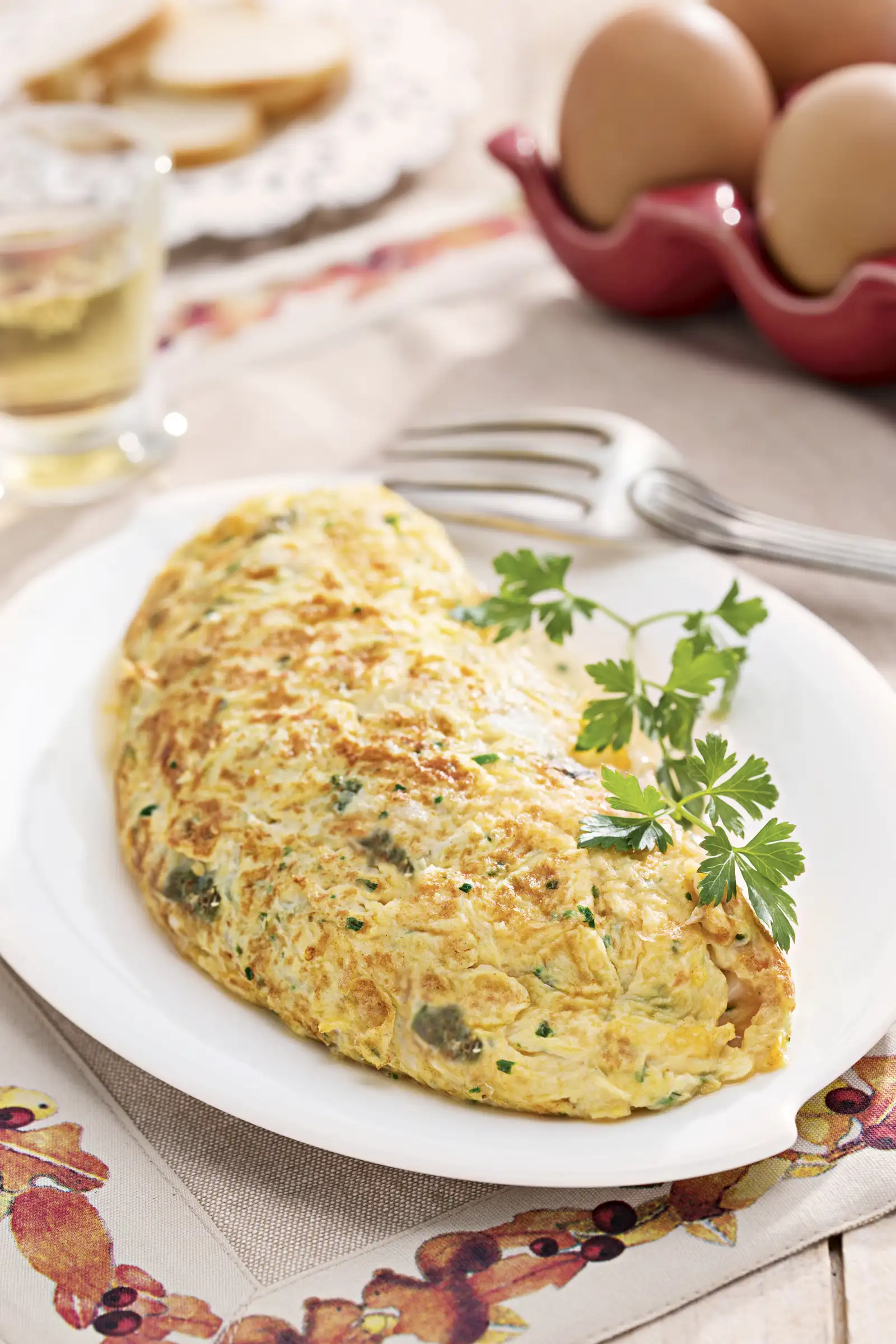 qué hacer de comer Tortilla de bacalao y pimientos