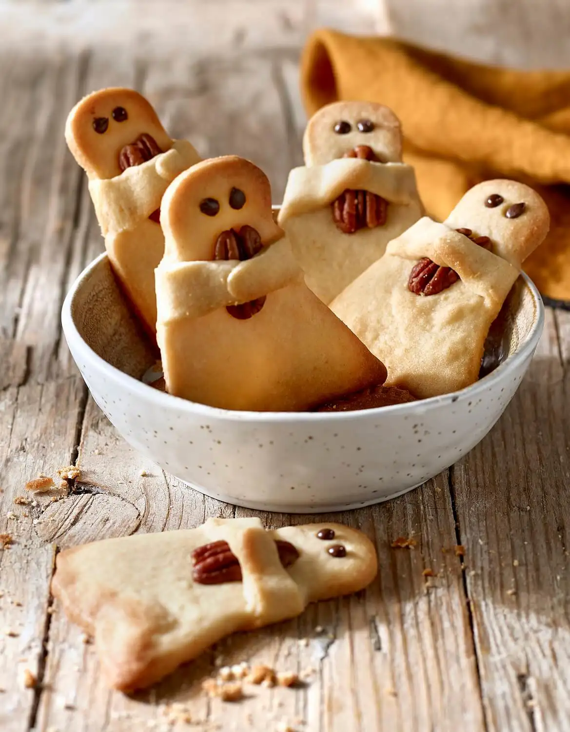 recetas halloween galletas fantasmas