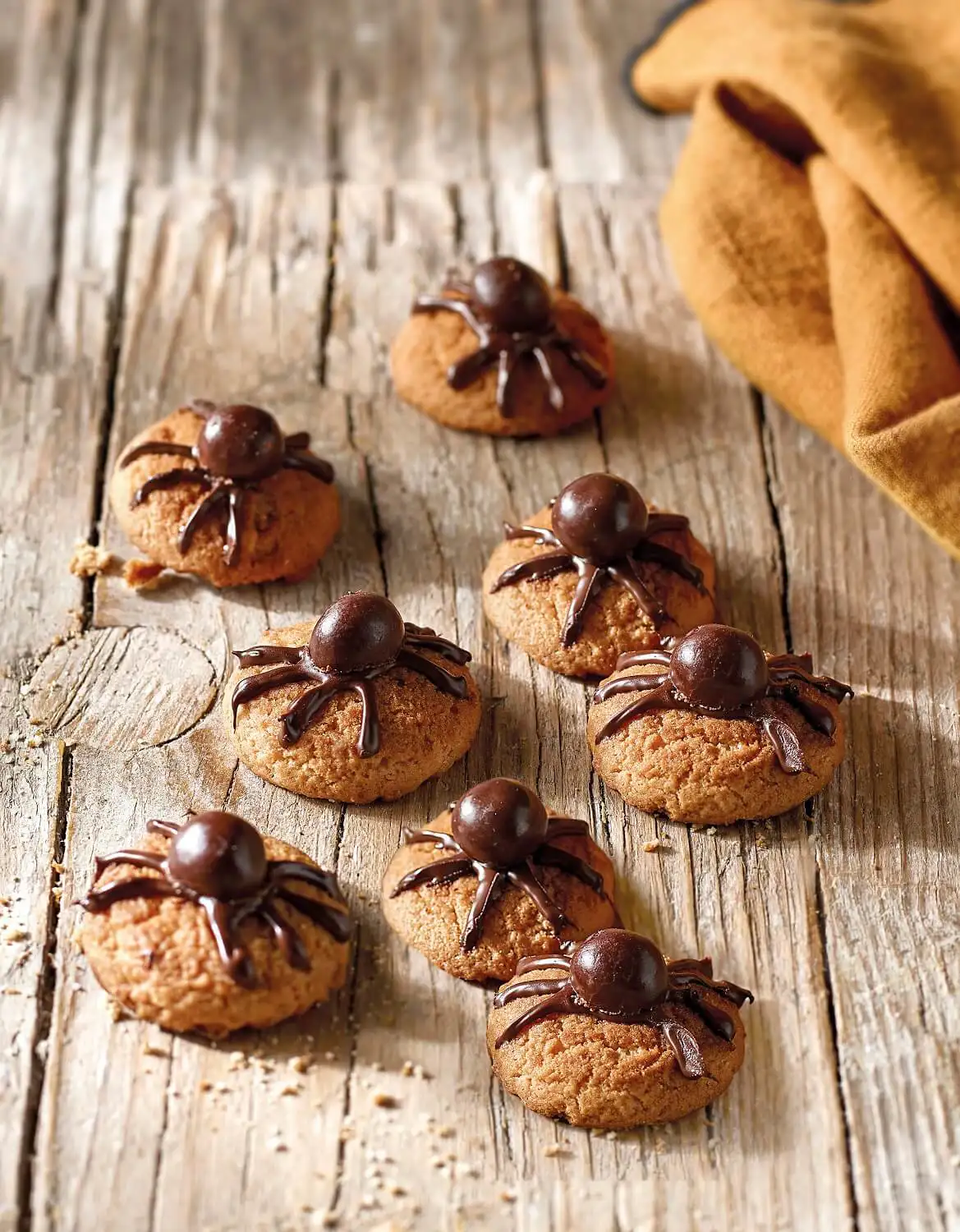 recetas halloween spider cookies