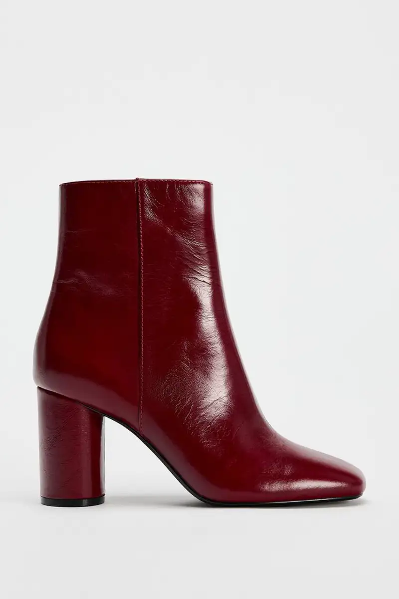 Botines rojos de Zara 