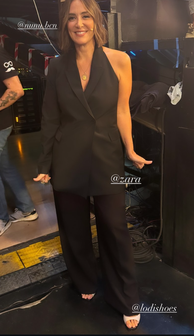 tamara falco traje negro zara