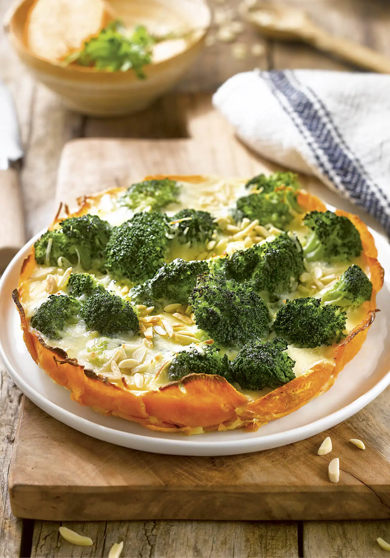 boniato al horno tarta con brocoli