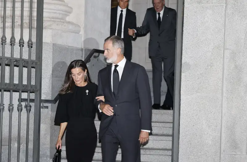 Letizia, Felipe y Juan Carlos I