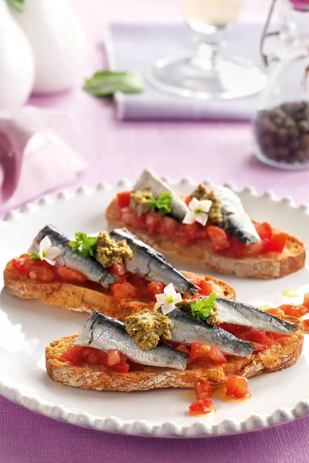 aperitivos de la abuela sardinas tomate