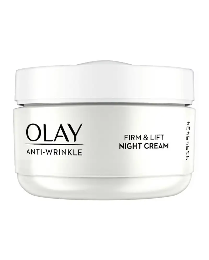 cremas para combatir la flacidez de la cara  Crema reafirmante de noche anti-edad Firmeza & Efecto Lifting Olay