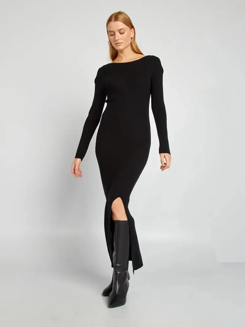 vestido kiabi negro