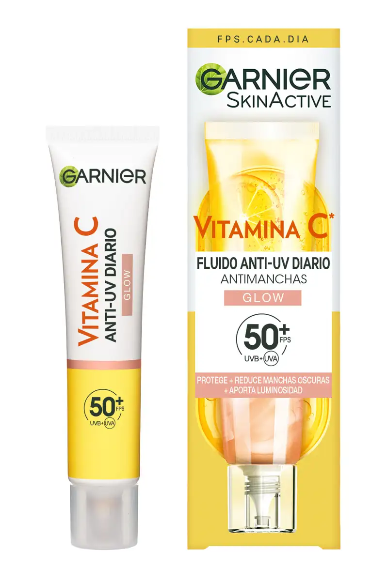 Garnier SkinActive Vitamina C* Fluido UV Diario Iluminador con SPF50+