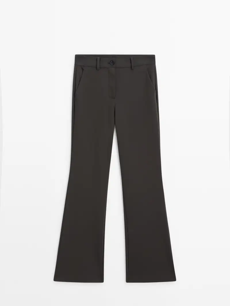 Pantalones holgados Massimo Dutti acampanados