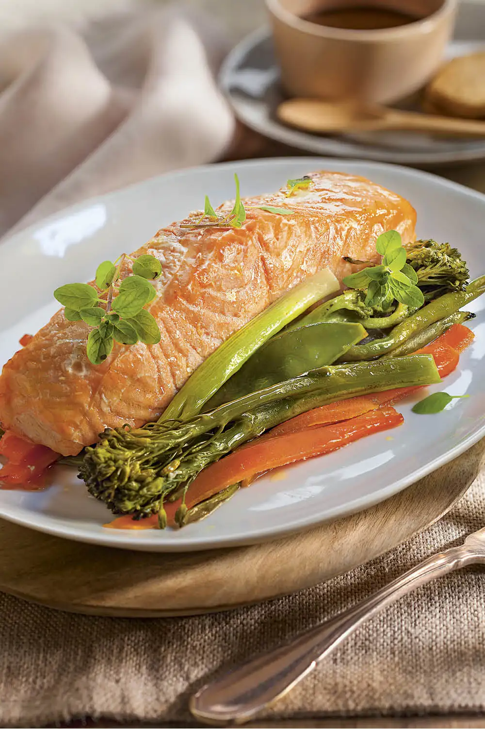 salmon horno brocoli verduras