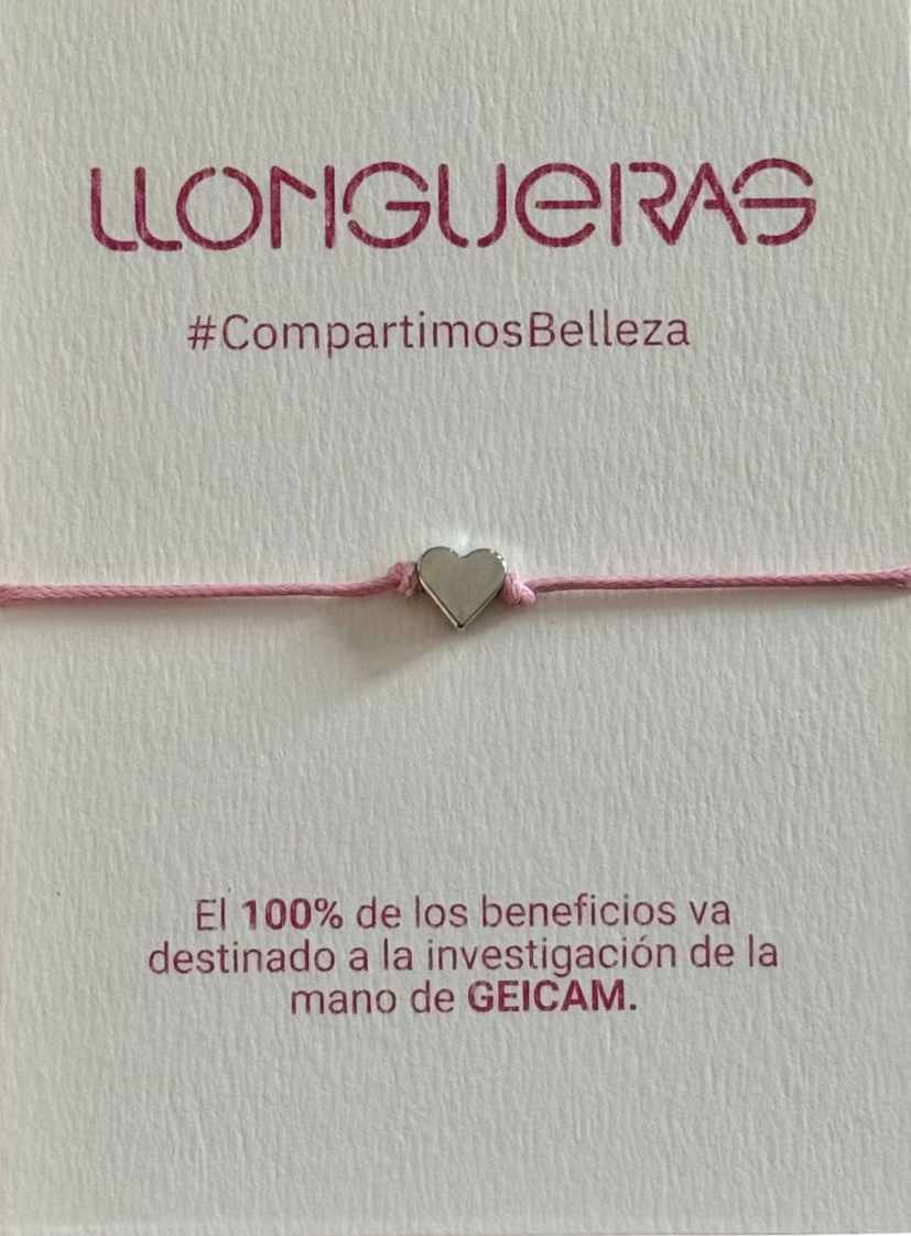 Pulsera solidaria corazón