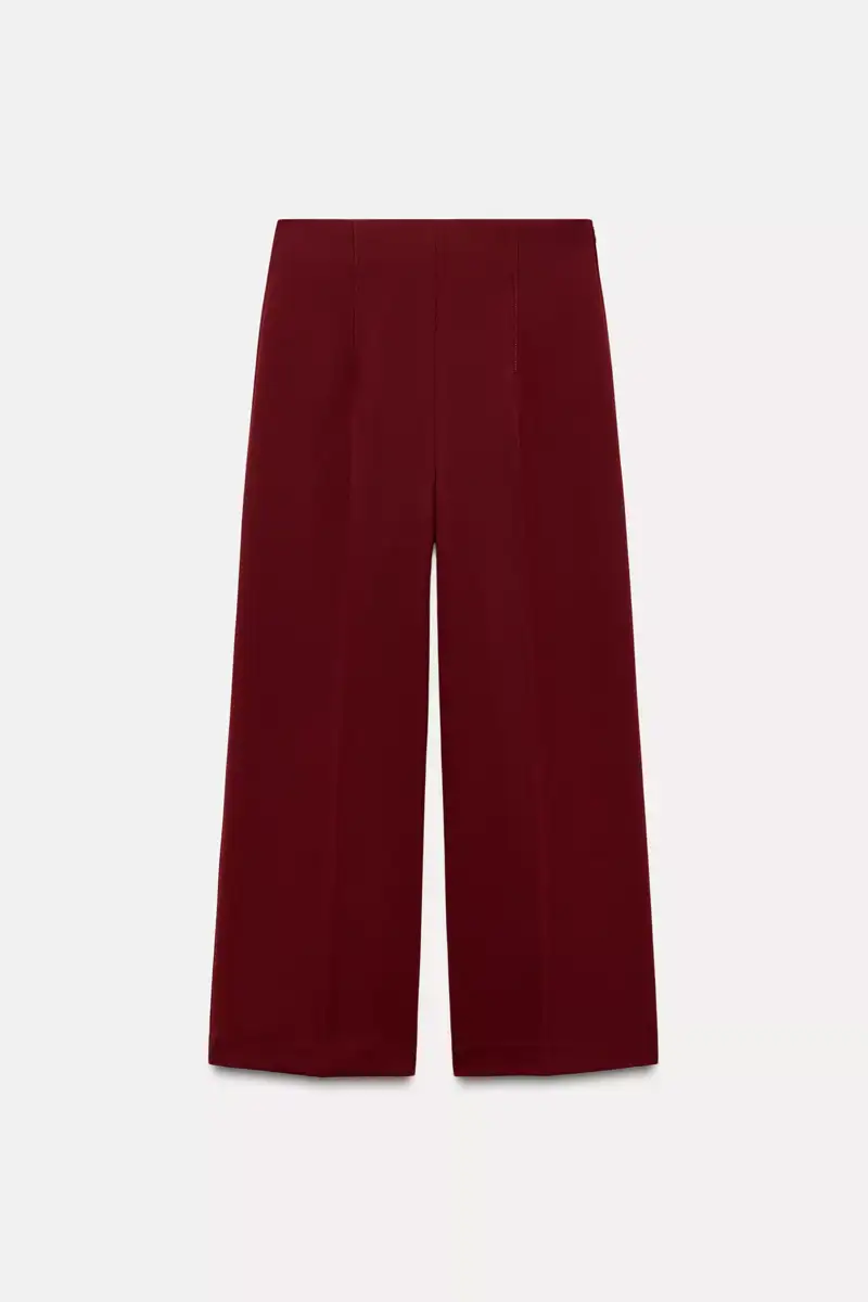 Pantalones de Zara elegantes, cómodos y toque Navideño: culotte