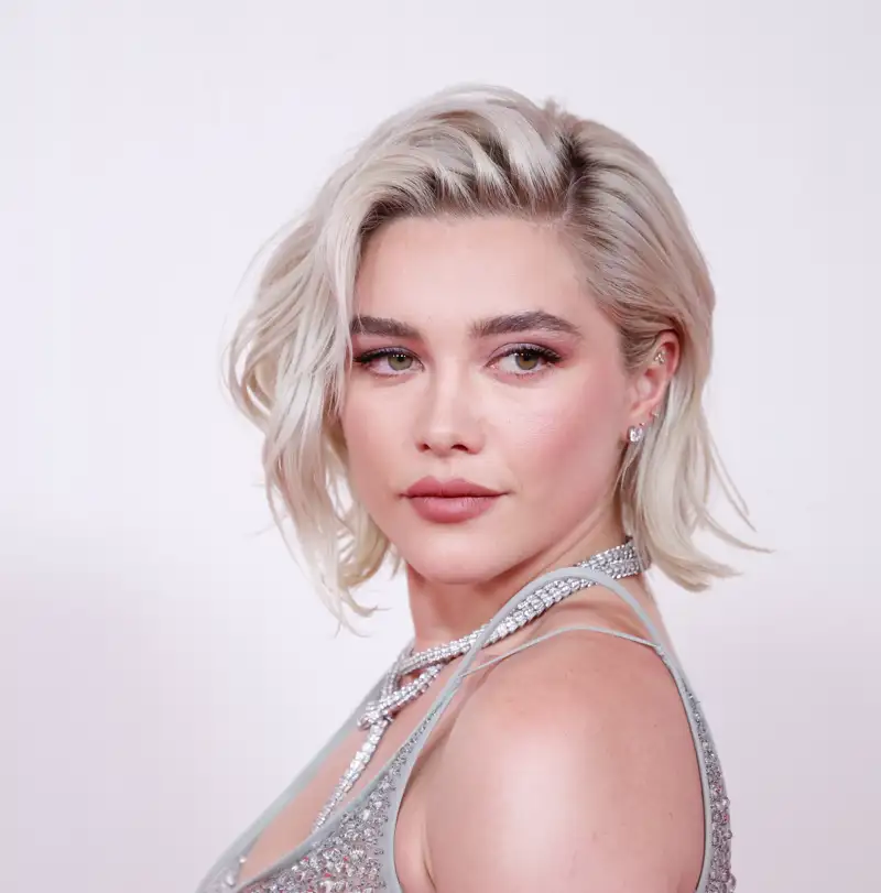 cortes de pelo para cara redonda y bajita Florence Pugh