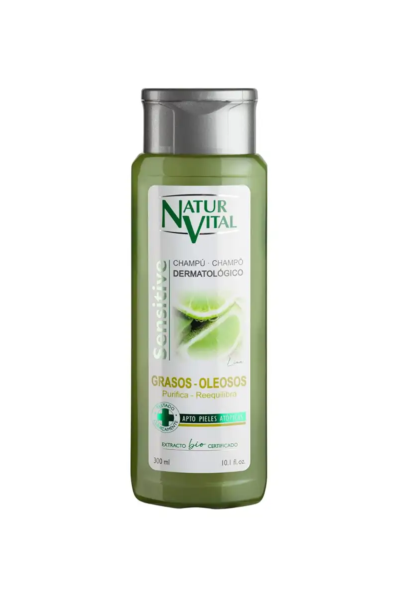 NaturVital Sensitive Champú Natural Cabellos Grasos Dermatológico