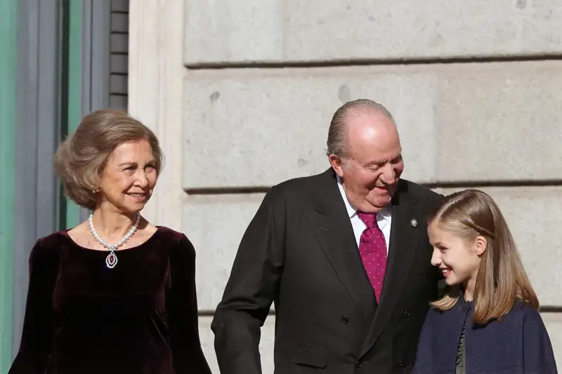 Sofía Juan Carlos y Leonor