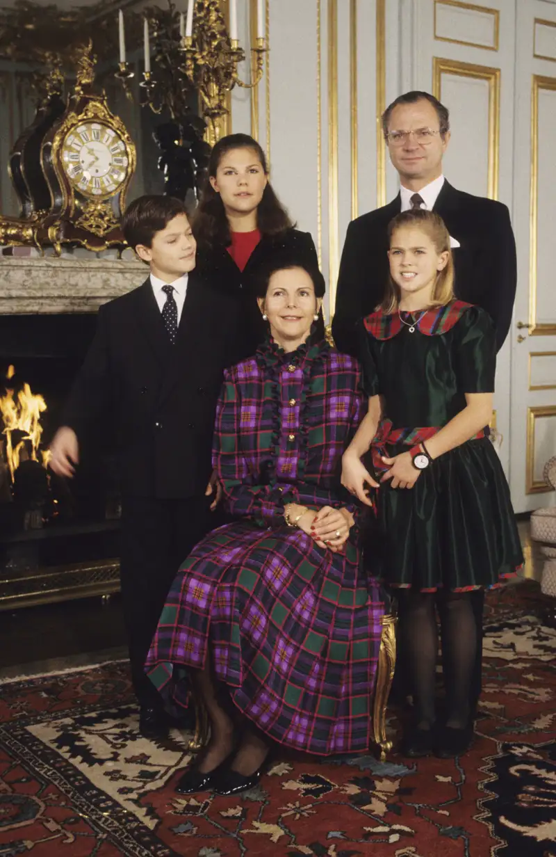 Carlos XVI Gustavo, Silvia, Victoria, Carlos Felipe y Magdalena