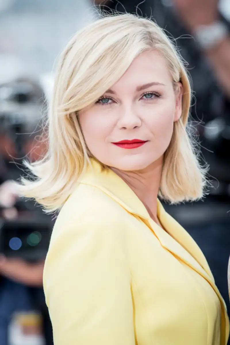 cortes de pelo para mujeres con cara redonda Kirsten Dunst