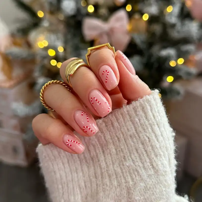 Uñas decoradas de Navidad 