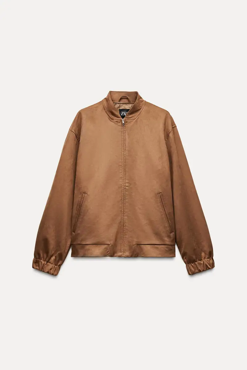 chaqueta bomber ante