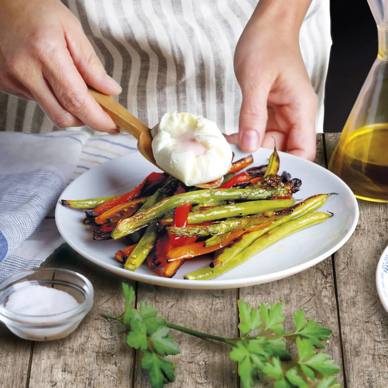 metodo 3 platos verduras huevo