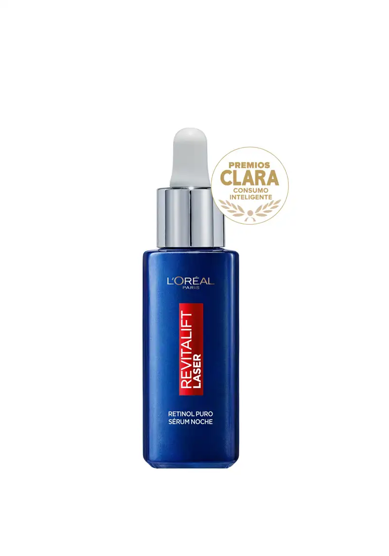 Sérum antiarrugas L'Oréal Paris Revitalift Laser Retinol Puro Sérum Noche  PREMIOS CLARA DE BELLEZA 2021 L'OREAL PARIS MEJOR LANZAMIENTO DEL AÑO