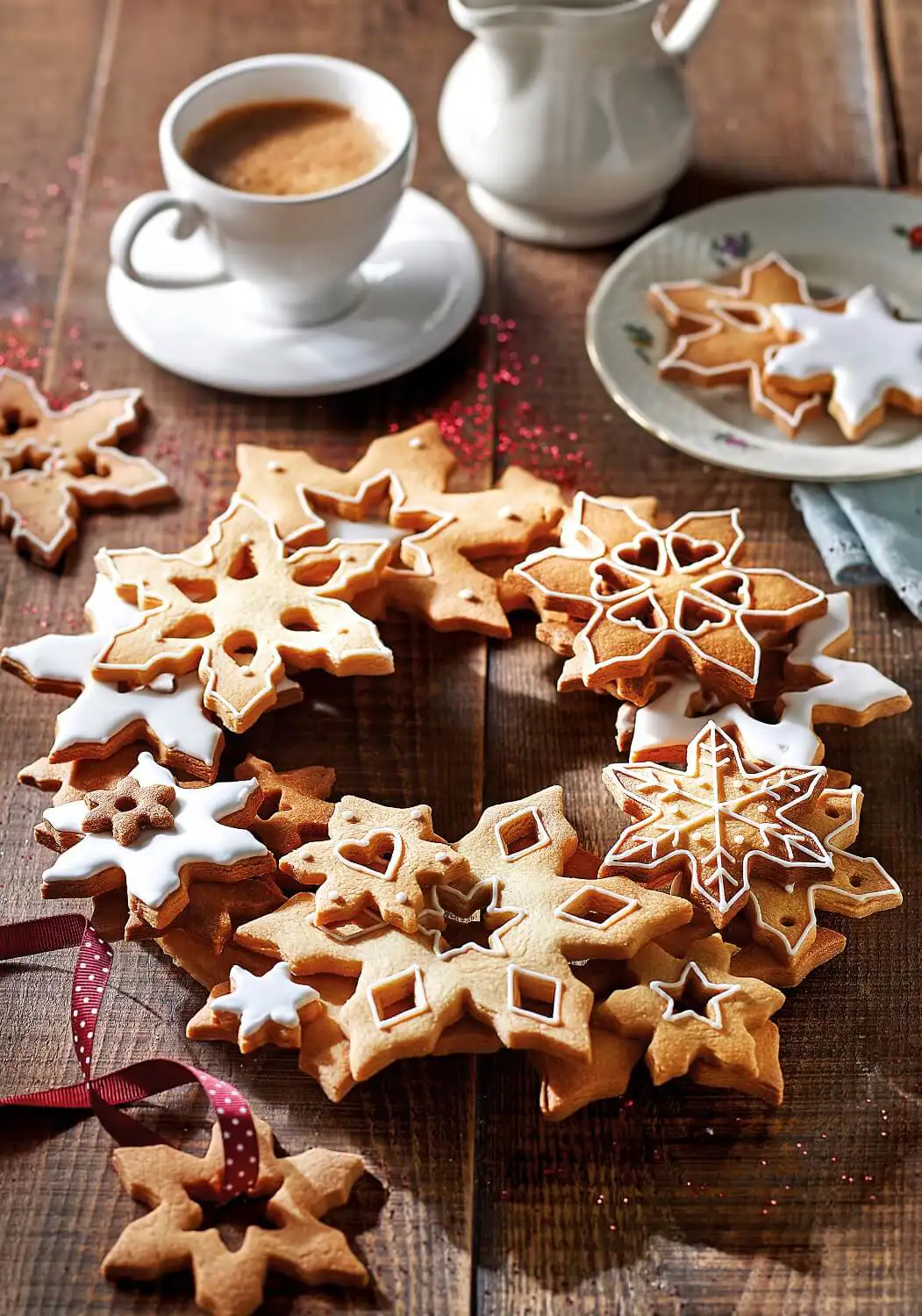 galletas de Navidad corona de galletas