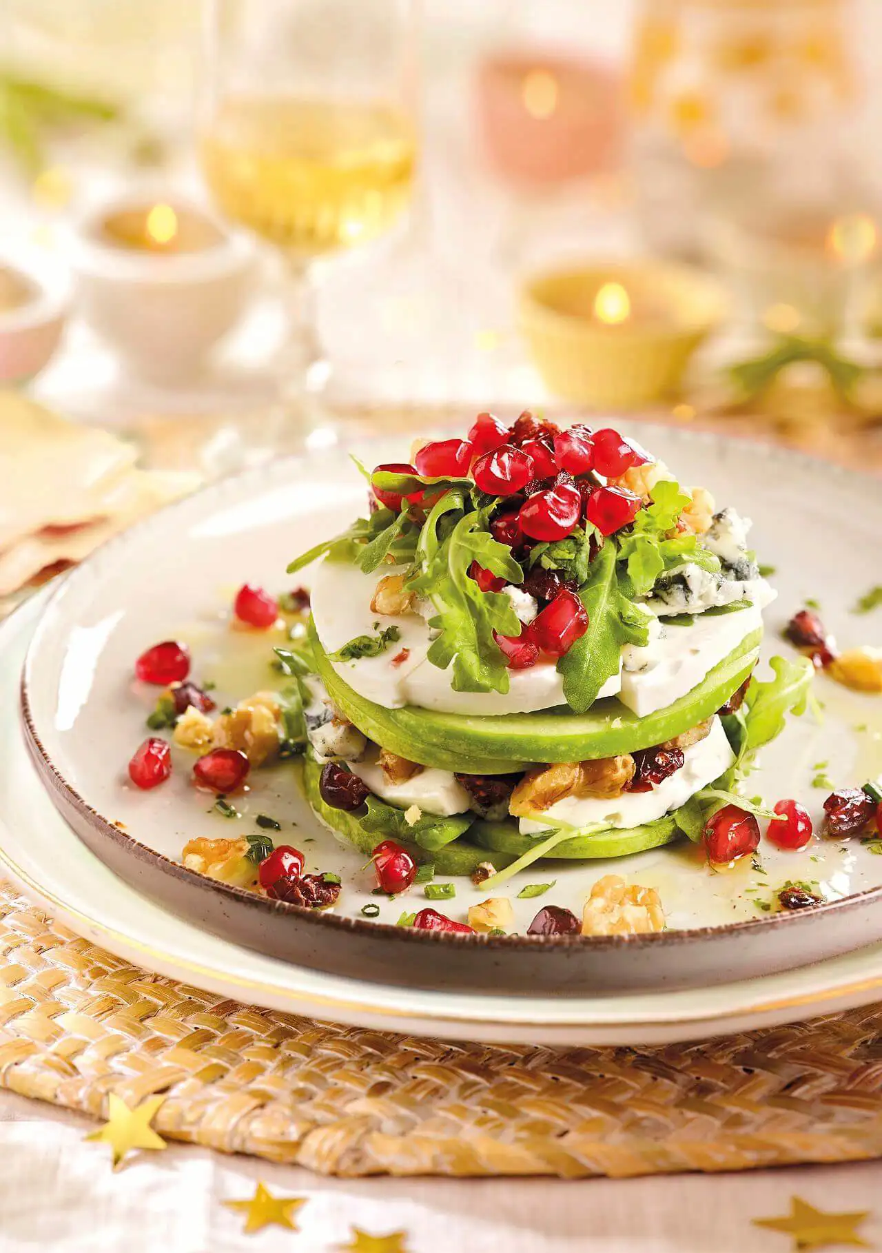 cenas navideñas ensalada