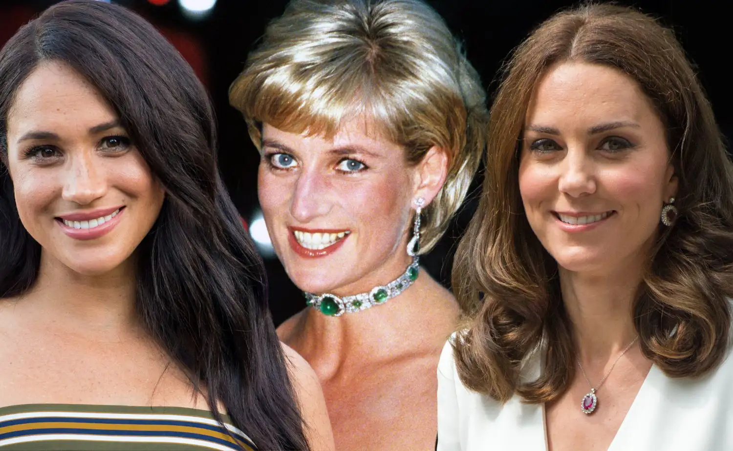 Meghan Markle, Lady Di y Kate Middleton