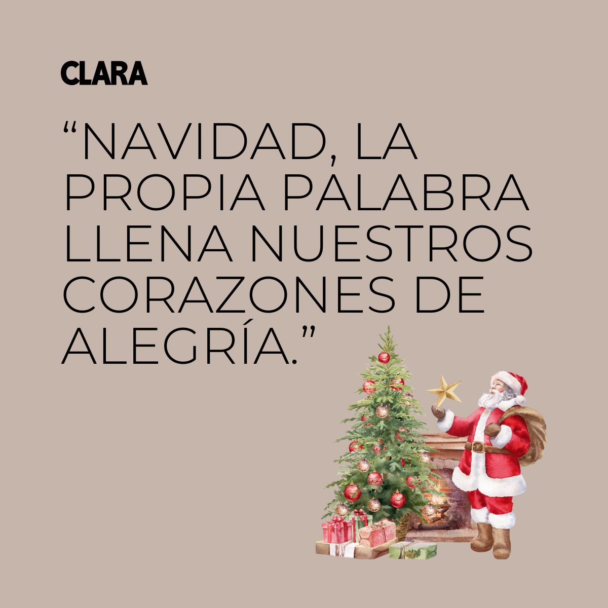 Feliz Navidad con alegría