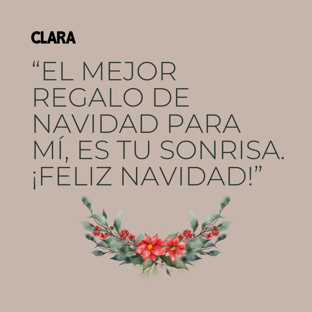 Feliz Navidad con una sonrisa