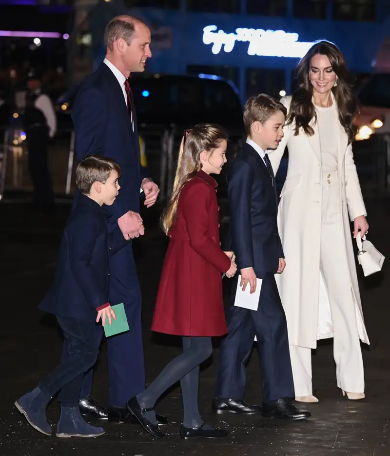 kate y guillermo con sus hijos