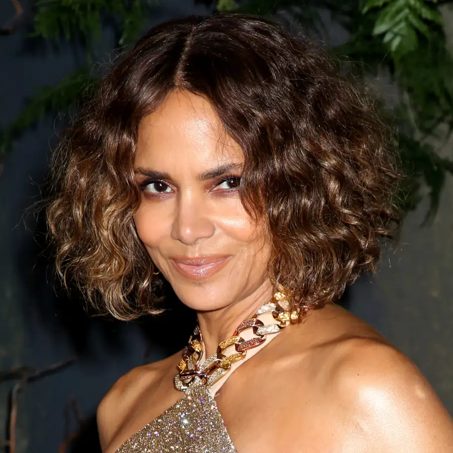 cortes de pelo rizado para bajitas halle berry