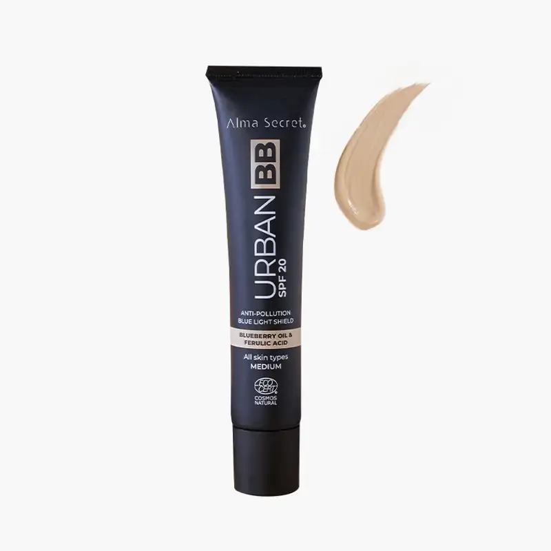 cremas con ácido ferúlico Urban BB Cream SPF 20 Alma Secret