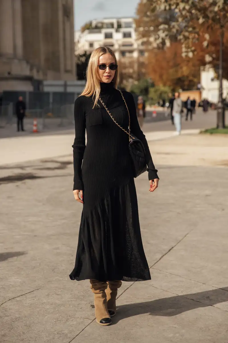 Como vestir bien a los 50: Un vestido negro