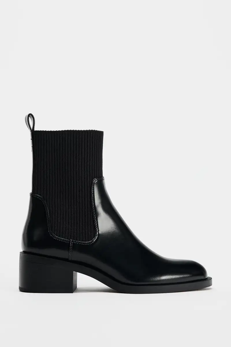 zara botines negros