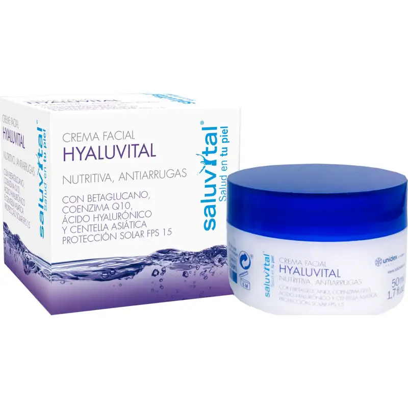 cremas con centella asiática Saluvital Hyaluvital Crema Facial