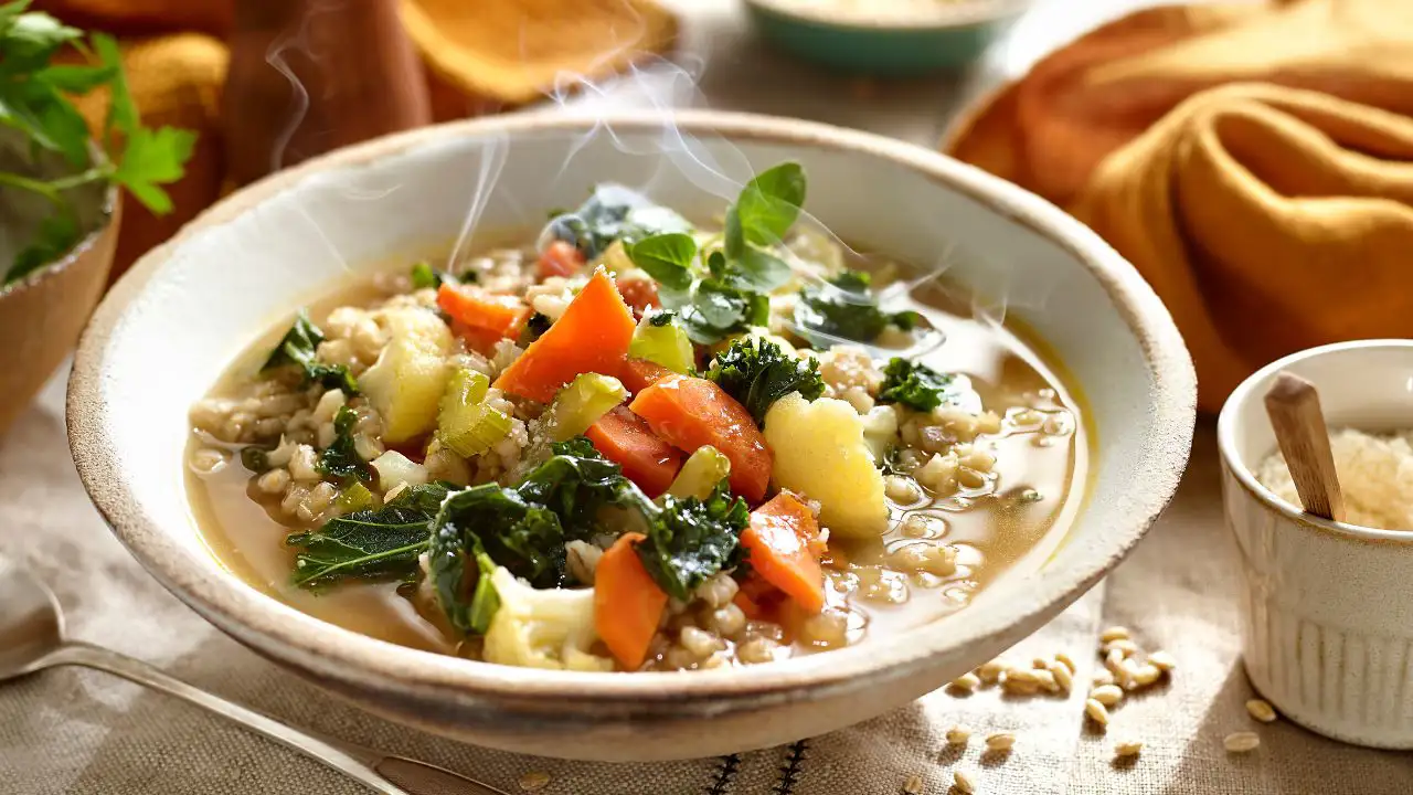 sopa para adelgazar avena verduras