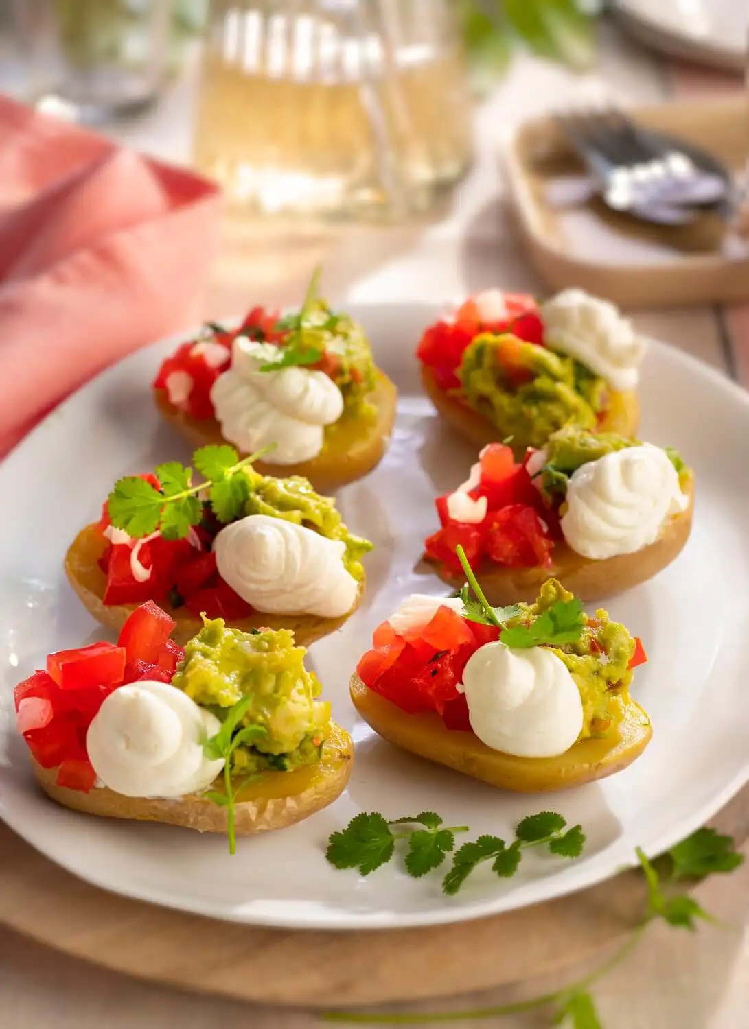 recetas con guacamole para cenar patatas