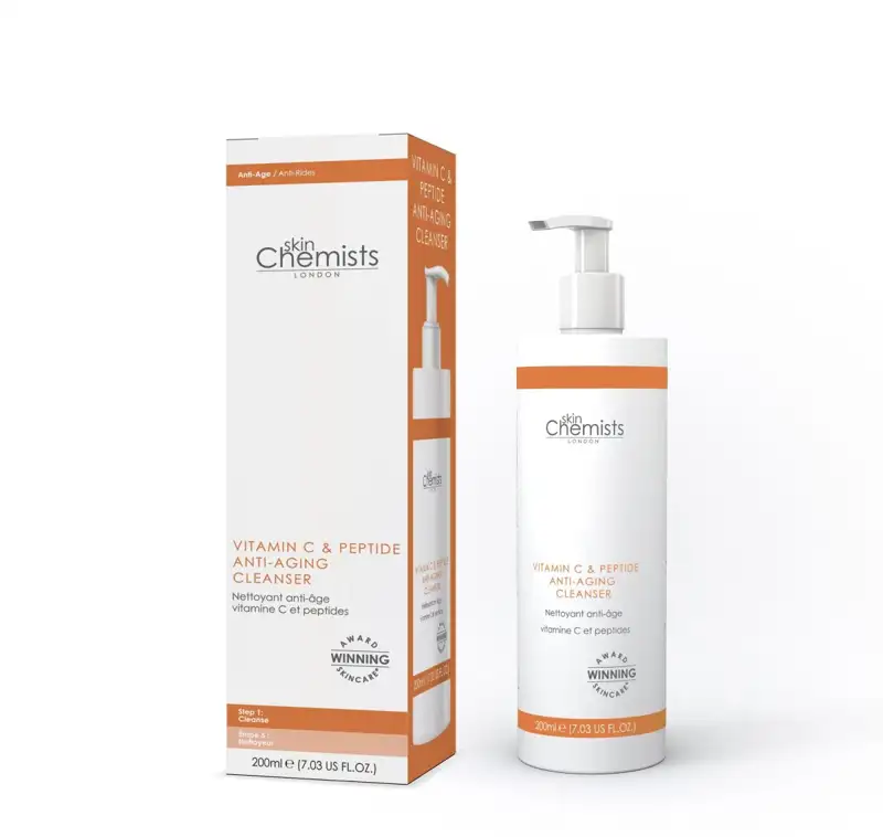 Skin Chemists Limpiador Antiedad con Vitamina C y Péptidos