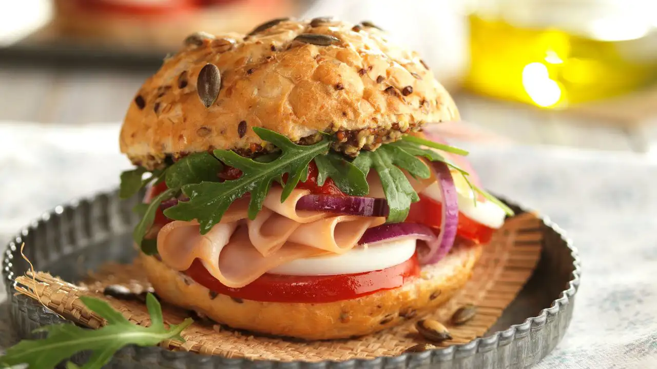 dieta bocadillo hamburguesa pavo tomate huevo