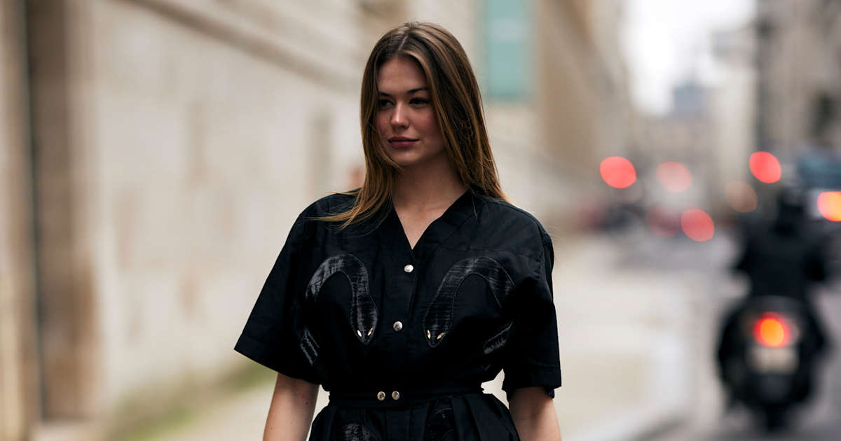 10 vestidos holgados, cómodos y en tendencia para llevar con medias