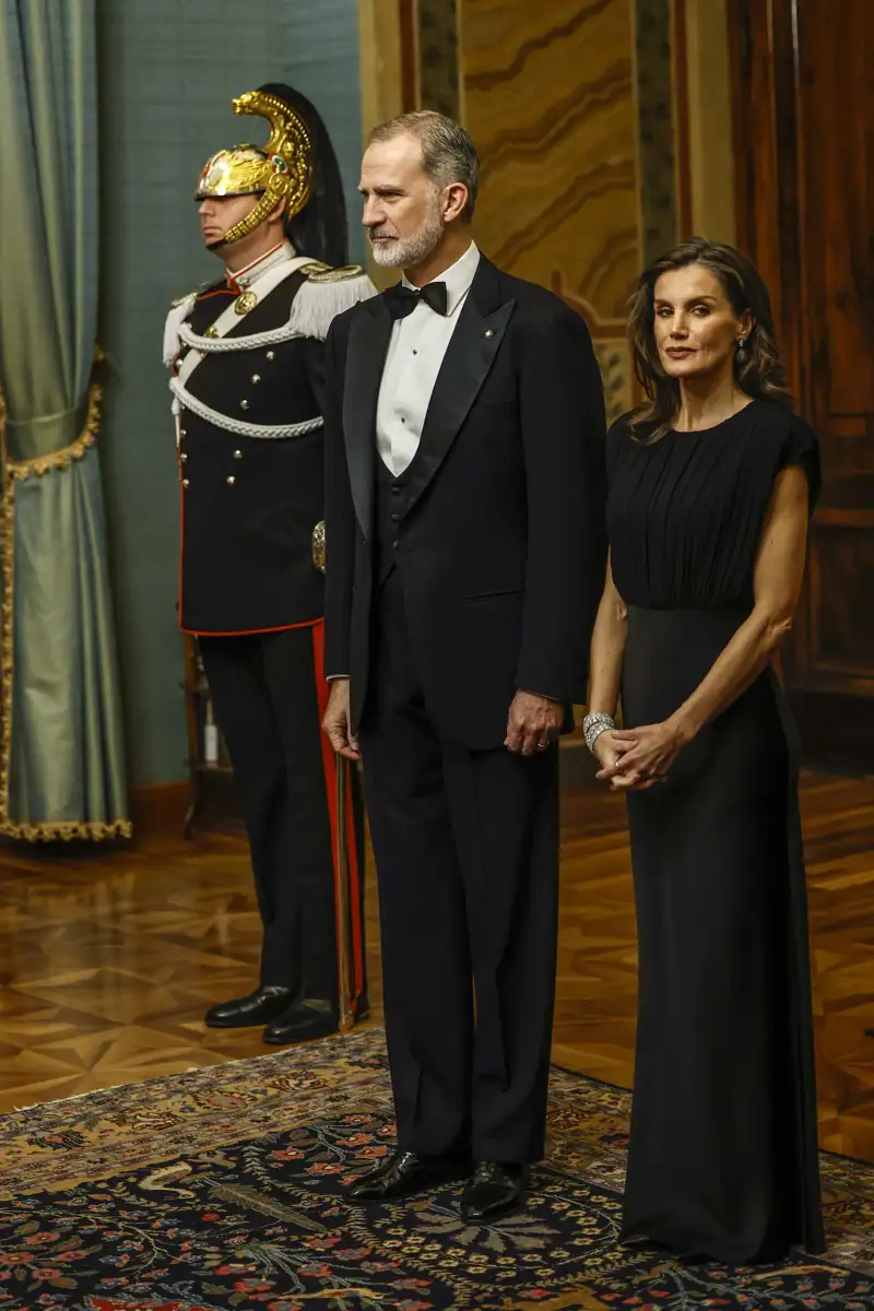 Los reyes de España en la cena de gala de Italia