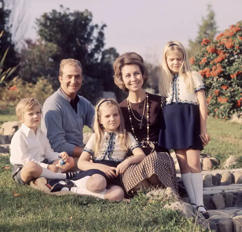 Juan Carlos, Sofía, Felipe, Cristina y Elena